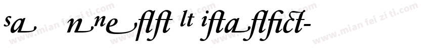 SabonNext LT Italic字体转换